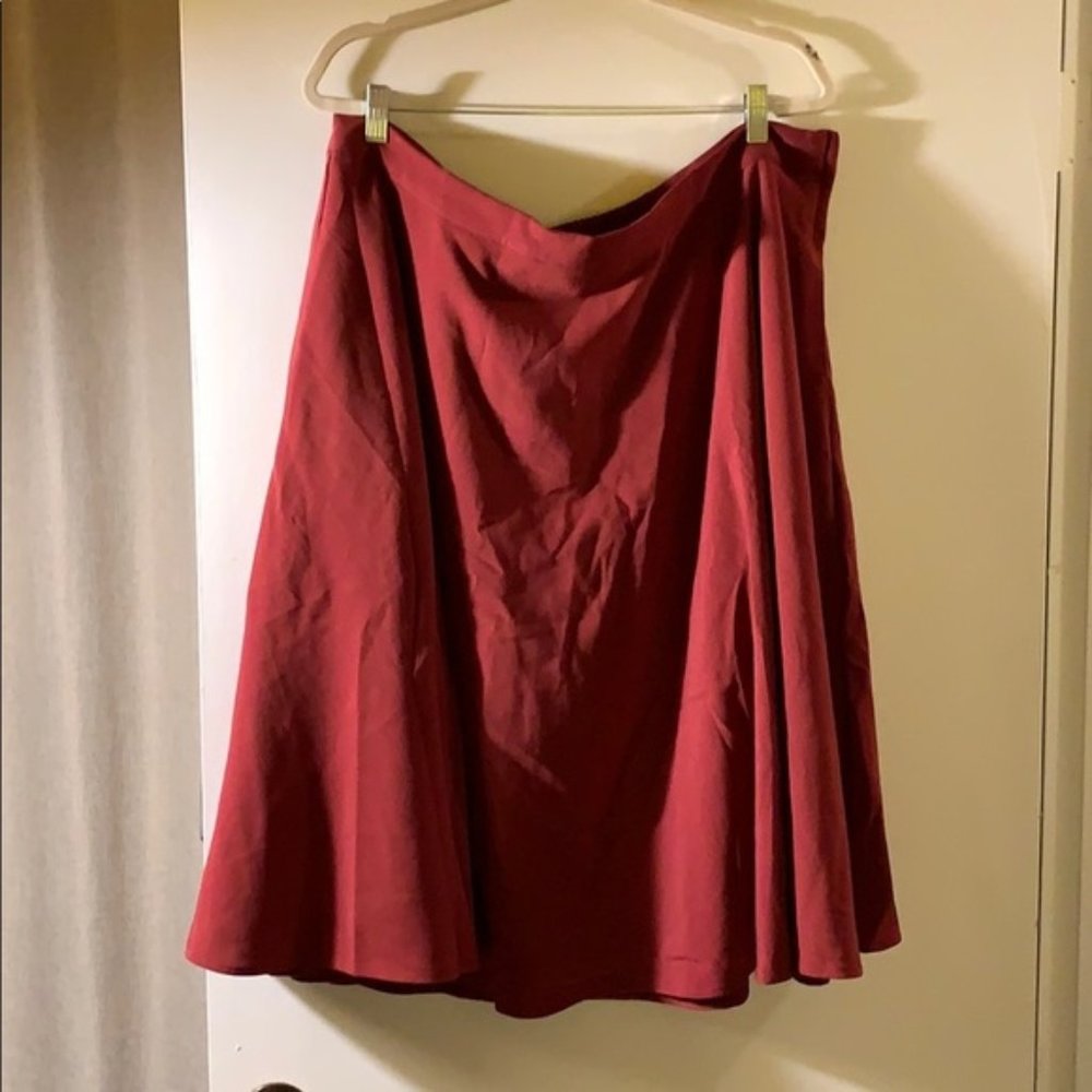 Burgundy modcloth skirt